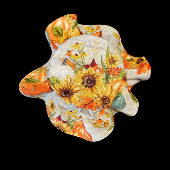 Thanksgiving Handmade Cotton Bread Bag + FREE Mason Jar Bonnet Included - Picture 10 of 12